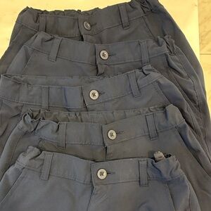 Bundle of 5 Sz 12 Navy Shorts Performance Fabric